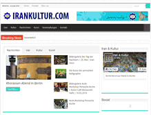 Tablet Screenshot of irankultur.com